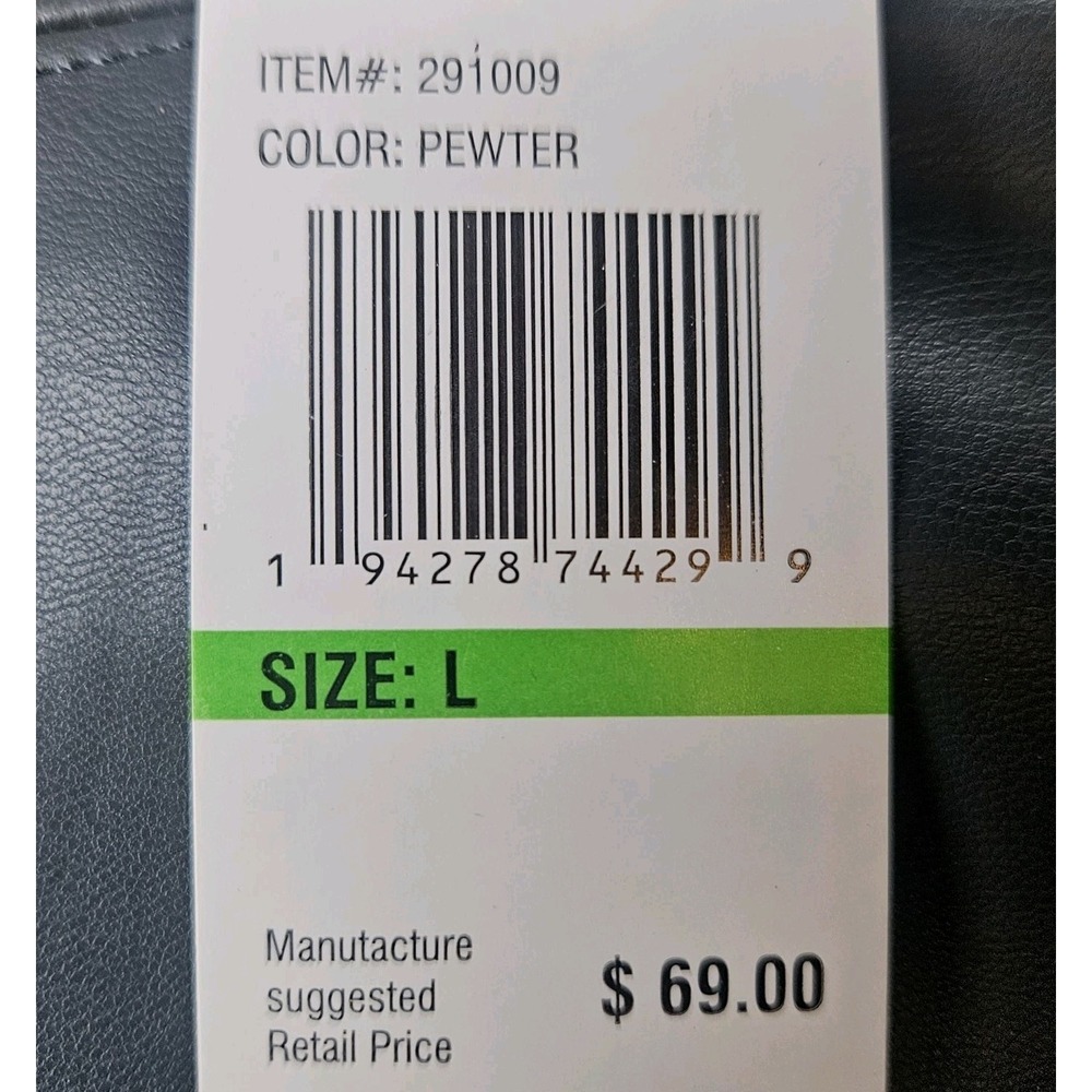 Seven7 Leggings Faux Leather Women Large Gray High Rise Stretch Pull On NWT - Picture 8 of 12